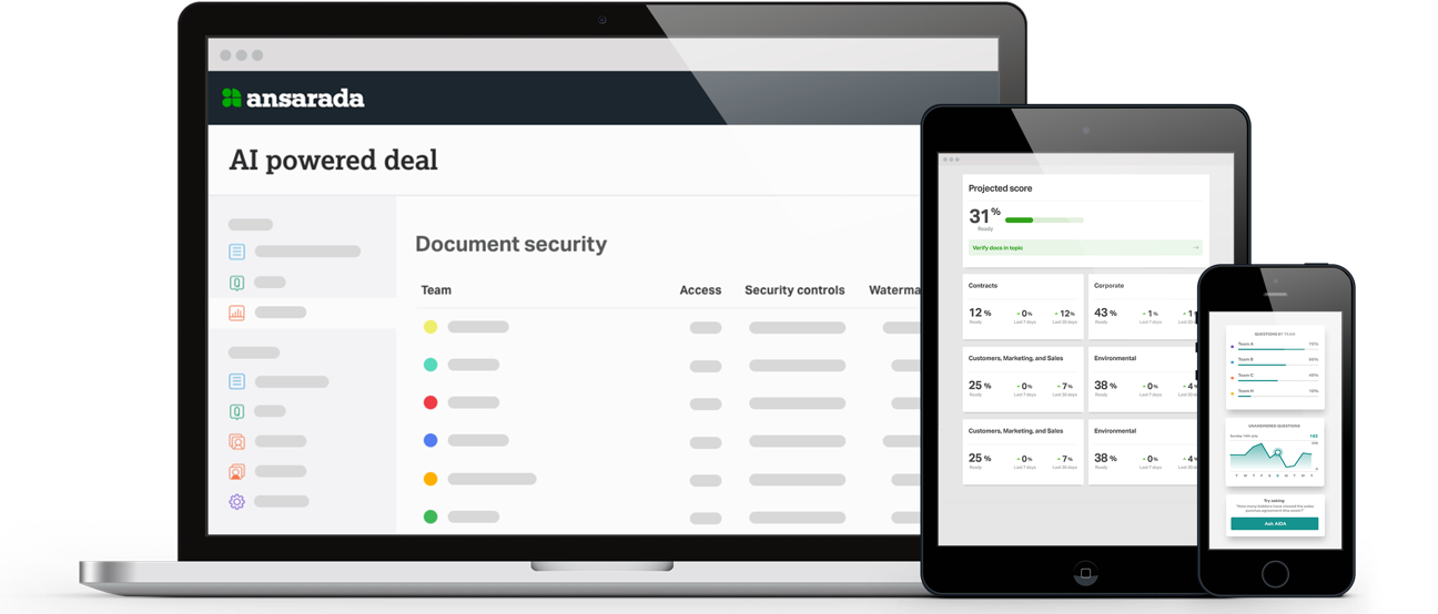 Ansarada Virtual Data Rooms for End-to-End Outcomes in Deal Making